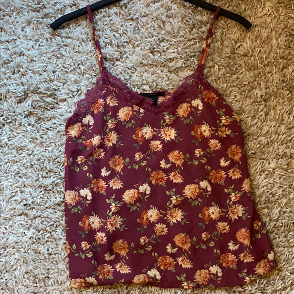 F21 Floral Cami Top - SMALL - used once